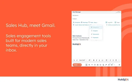 I-download ang HubSpot Sales – CRM at Email Tracking para sa Gmail - Screenshot 1