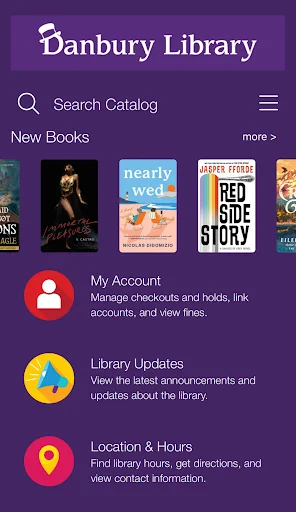 I-download ang Danbury Library App – Pamahalaan ang Iyong Books - Screenshot 1