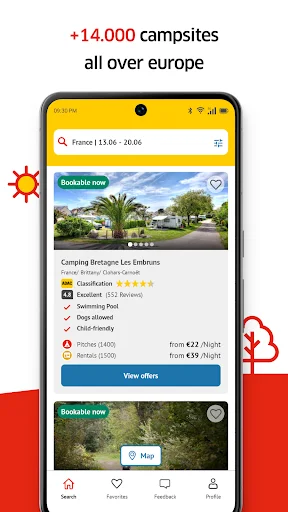 I-download ang PiNCAMP Camping by ADAC – Mag-book ng Campsites - Screenshot 2