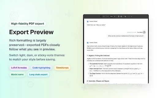 AI Exporter: I-save ang ChatGPT, Gemini sa PDF at Word – Free - Screenshot 4