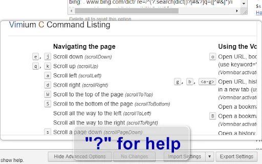 Vimium C – Mabilis na Keyboard Navigation para sa Browser - Screenshot 5
