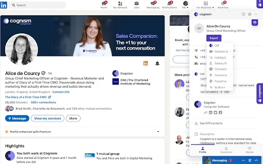 I-download ang Cognism Chrome Extension – Sales Intelligence - Screenshot 2