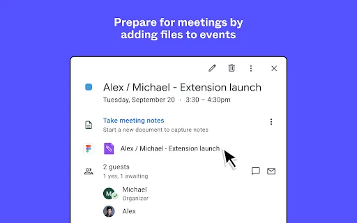 I-download ang Figma Extension: Pabilisin ang Workflow sa Google Calendar - Screenshot 1
