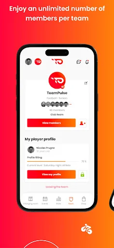 I-download ang TeamPulse: Pinakamahusay na Sports Team Manager App - Screenshot 6