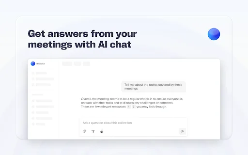 Bluedot: AI Notetaker para sa Zoom at Google Meet – Download - Screenshot 4